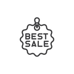 Best sale tag line icon