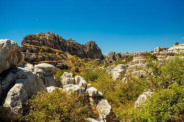 El Torcal de Antequera natural park, Andalusia, Spain