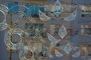 Abstract composition in the historical center of Malaga