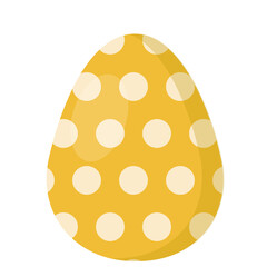Colorful easter egg isolated on white background