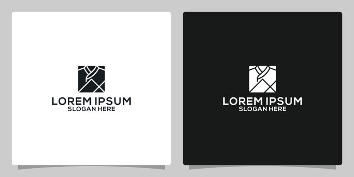 Chef uniform icon. Chefs jacket linear logo on black and white background