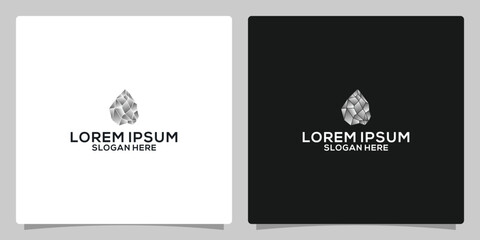 stone logotype, icon and vector, logo for business