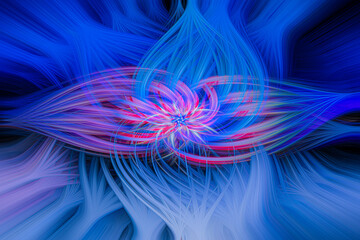 Geometrische Strudel abstrakte Spiralen whirlpool zyklon bunt mi glitzernde Partikelkreiseffekte und Vektorfunkelnde Lichtwirbeln