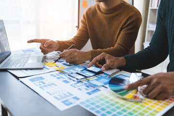 Creative Web, Graphic Designer, Tester team planning website ui xi app for mobile application...