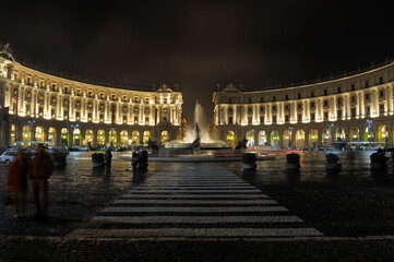 Obraz premium Piazza della Repubblica Roma