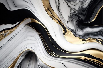 marble background dark and gold created with Generative AI