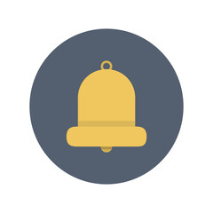Bell icon, Flat vector illustration for web and mobile interface, EPS 10