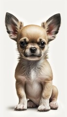 Obraz premium Little dog cute children illustration. Isolated. Illustration of the character.