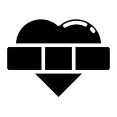 heart bandage glyph
