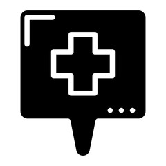 Obraz premium bandage glyph 