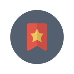 Bookmark icon, Flat vector illustration for web and mobile interface, EPS 10