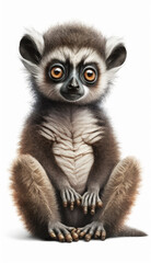 Fototapeta premium little lemur cute children illustration. isolated. illustration of the character.