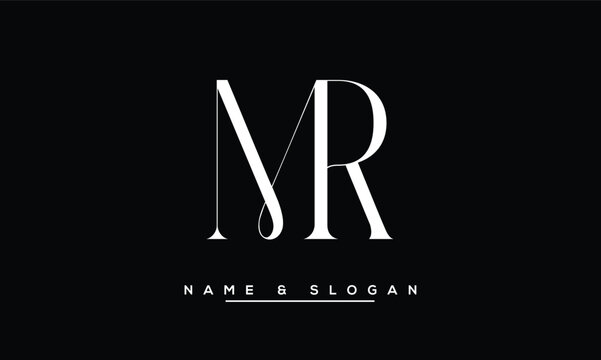 RM,  MR , R, M   Abstract  Letters  Logo  Monogram