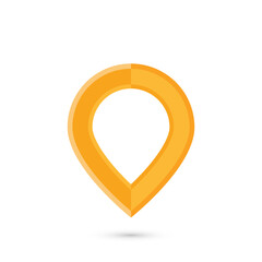 Map point icon design. Vector illustration.