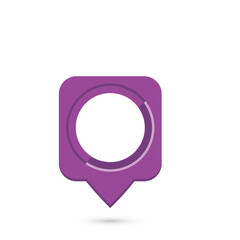 Map point icon design. Vector illustration.