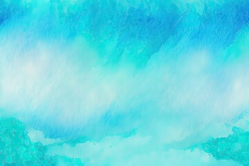 Blue abstract watercolour background. Generative AI illustration.