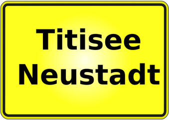 Stadteingangsschild Deutschland Stadt Titisee - Neustadt