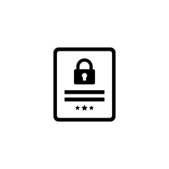 privacy policy icon or gdpr icon vector isolated on white background. GDPR privacy policy icon for any design. data protection icon, shield, cookies policy, compliant, personal data, or padlock.