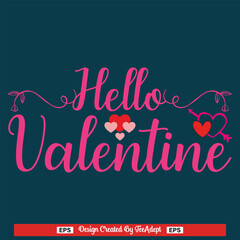 Valentine's Day T-shirt Design EPS