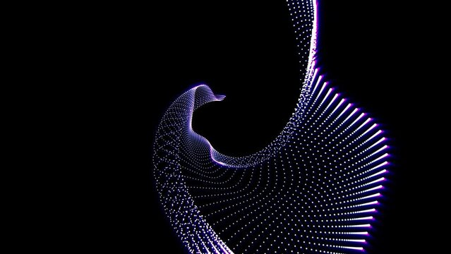 abstract fractal geometric 3d stroke flowers background