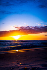 Fototapeta na wymiar Sunset Over The Emerald Coast