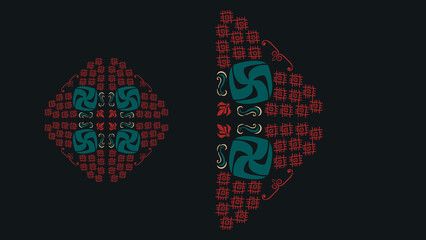 Ornamental Geometrical textured Background - (decoration, wallpaper, texture, illustration, desktop, cover, card, gift, frame, wall, book)