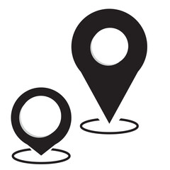 location point simple shapes vector icon.