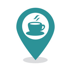 location point simple shapes vector icon.