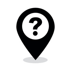 location point simple shapes vector icon.