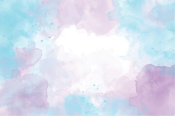 Abstract fantasy unicorn pastel of stain splash watercolor background