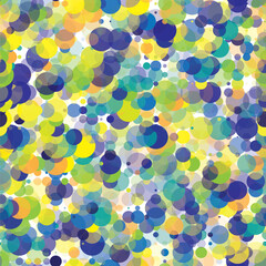 Seamless pattern from different circles. Vector file for designs.