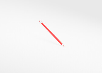 Ren voting pencil, putting about to put a vote onto paper.