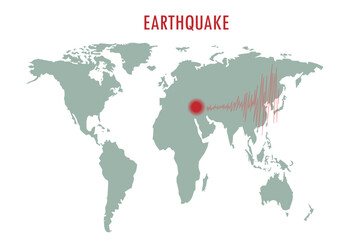 earthquake natural disaster world map turkey danger alarm