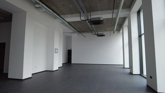 Modern empty business space. Brand new office. 