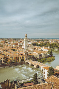Verona Italy City Street River Landscape