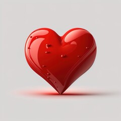 Valentines hearts with gift box. symbols of love in shape of heart for Happy Valentine's Day.