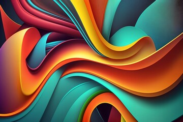 Colorful abstract background, generative ai