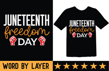 Juneteenth freedom day svg t shirt design