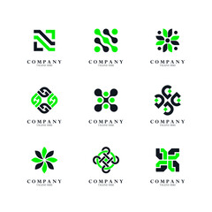 abstract logo collection template ,suitable for company ,business, and brand identity