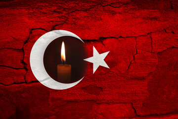 Turkey Earthquake, February 6, 2023. Mournful banner. The Epicenter of the earthquake in Turkey....