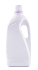 Blank white detergent bottle mock up, front view