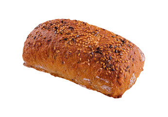 Gluten free multi seed bread with linseed isolated