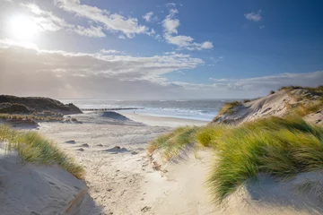 Papier Peint photo autocollant Mer du Nord, Pays-Bas beautiful sunny summer day on sea beach
