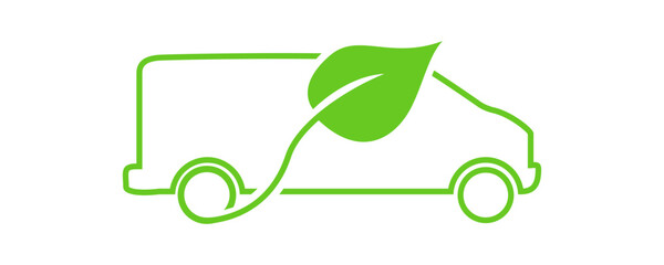 Eco car. Car charging at the charger station. Ecology transport concept vector illustration.