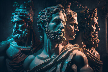 Ancient roman greek god - Roman culture - Generative AI - obrazy, fototapety, plakaty