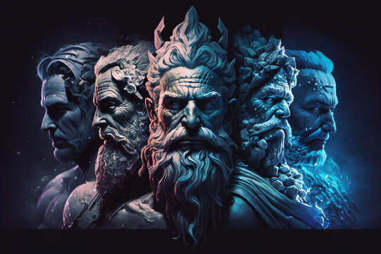 Ancient roman greek god - Roman culture - Generative AI