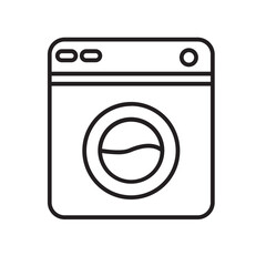 washing machine icon vector editable element