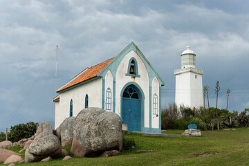 Farol de Santa Marta - Laguna - SC. Scenic landscape of Cape Santa Marta village in Laguna - Santa Catarina – Brazil