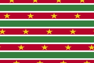 Geometric pattern in the colors of the national flag of Suriname. The colors of Suriname.