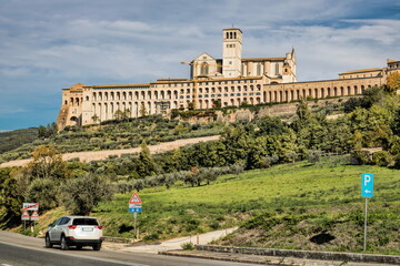 assisi, italien - basilika san francesco